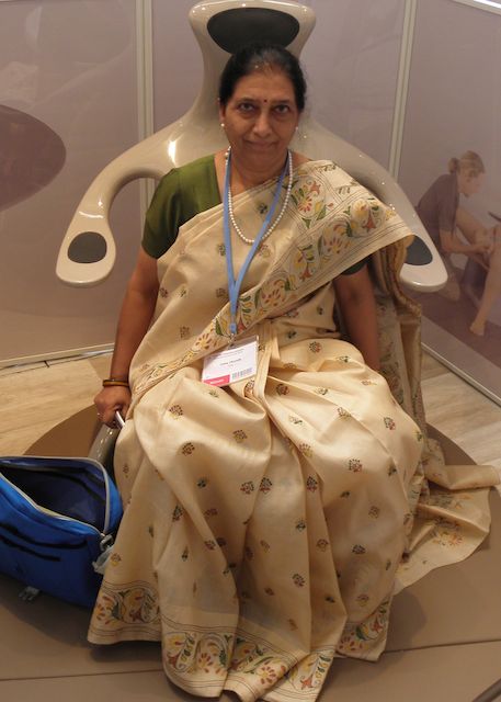 Photo of midwives at Prague trade display