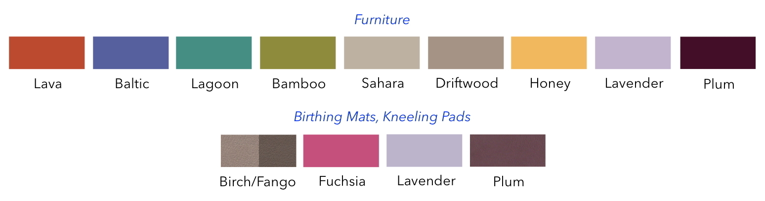 Color swatches of Floor Studio components