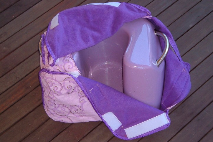Image of opening Padded Pouch for Birthing Seat